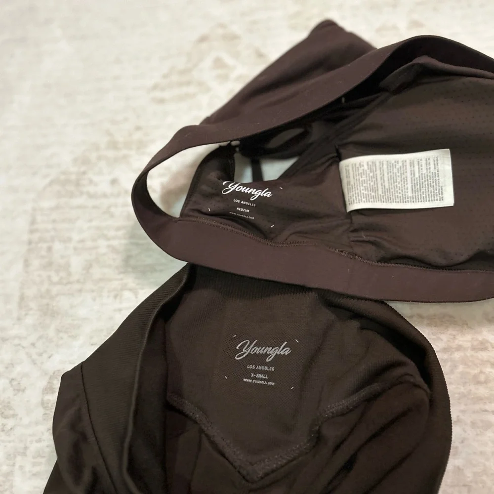 YoungLA Dark Brown Activewear Set - Picture 4 of 4